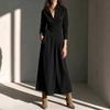 Women's Color Elegant Long Maxi Dress for Commute and Casual Everyday Wear