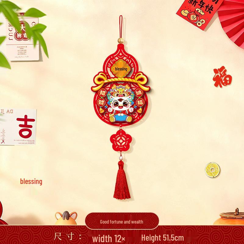 Wisiorek Fu Rok Konia 2026: Nowy Rok Festiwal Wiosny Dekoracja Wisząca na Drzwi