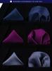 [HISDERN] Plain Tie Set of 3, Formal Tie and Pocket Square Set for Men, Perfect for Weddings, Father's Day Gifts, Washable T3-01