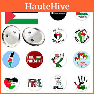 Palestine Flag Emblem Badge Hot Selling Iron Cross-border On