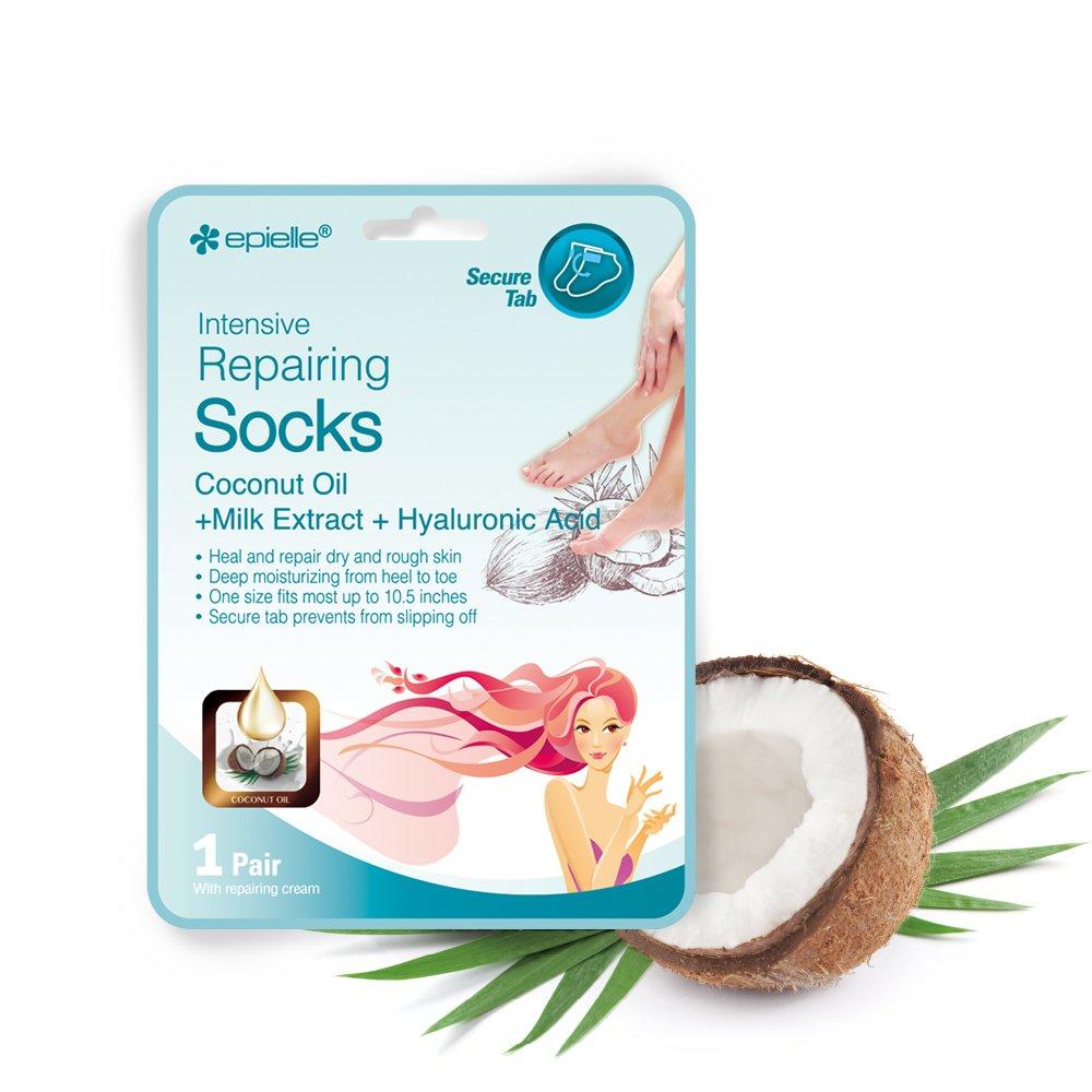 EPIELLE Intensive Repairing Coconut Hand/Foot Moisturizing Mask Pack 12 Pack
