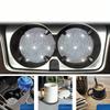 Diamond Car Coaster Water Cup Slot Non-Slip Mat Silica Gel Pad Cup Holder Mat Gadget Bling Waterproof Car Interior Accessories