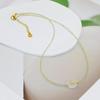 Korean Minimalist Zircon & Crystal Clavicle Necklace with Amethyst & Citrine