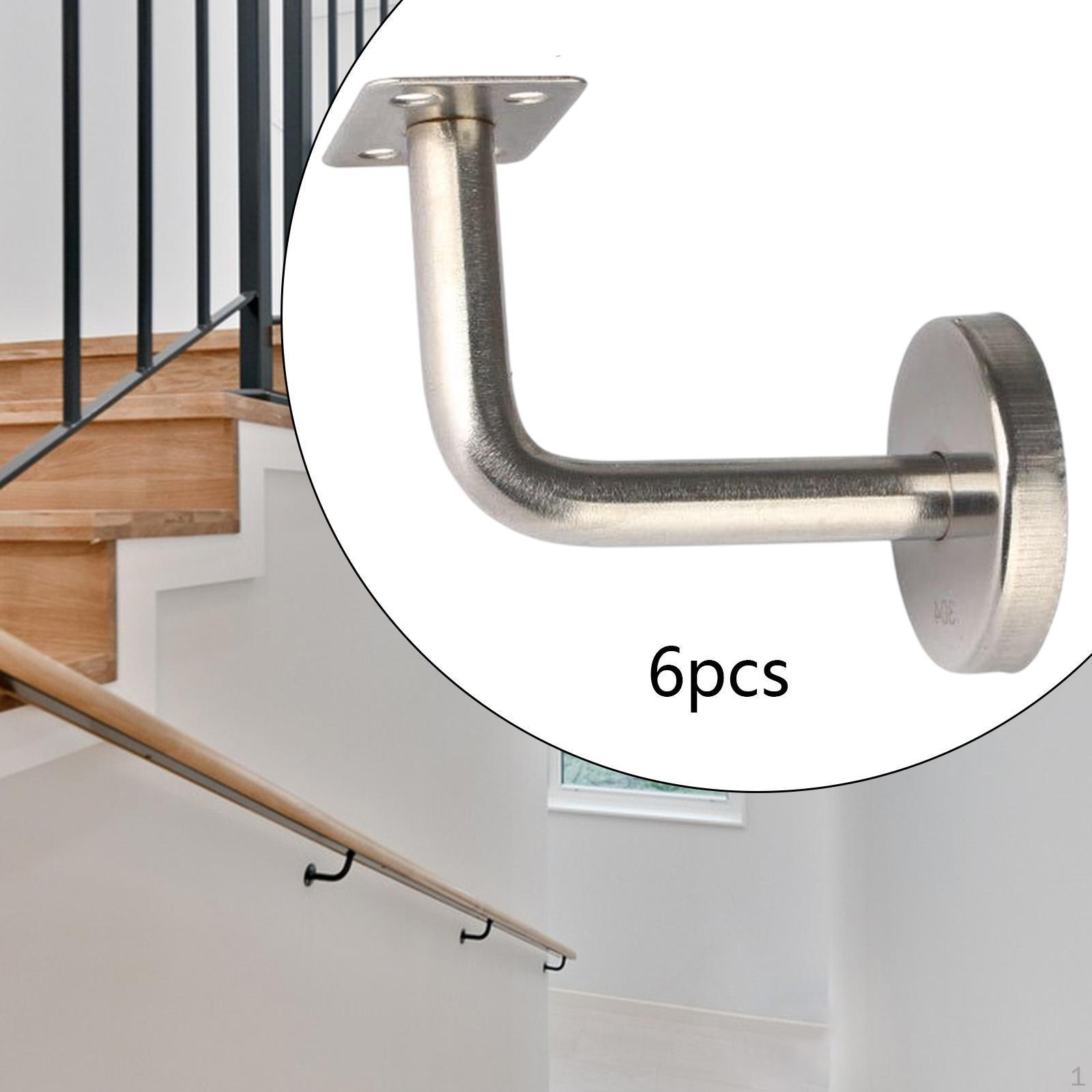 

6 штук кронштейнов для поручней лестницы поручни 304 нержавеющая сталь опора перил 6x8 cm