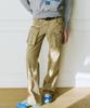 GREENBUTTER Mid Rise Pocket Pants (Beige)