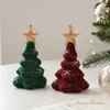 Christmas Tree Decoration Christmas Mini Tree Pendant New Year Flocking Hanging Ornament Navidad Xmas Home Decoration Gift