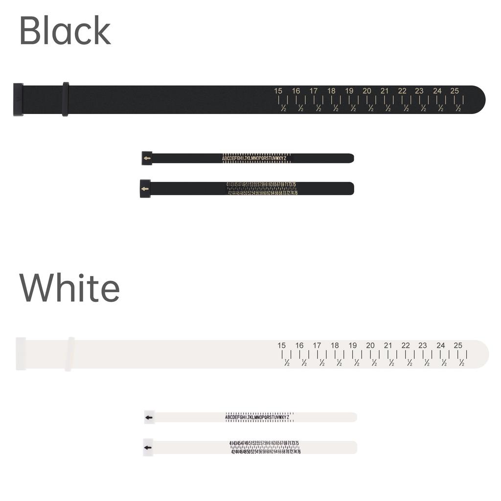 3pcs Wrist Sizer Measuring Tool Set for Men / Women with UK RingSizer (A - Z), EU Finger Sizer (41 - 76), Jewelry Circlet Sizer Bracelet Gauge