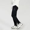 Kappa Knitted Casual Pants Sports Fleece Black Sweatpants Women Bottoms K0D82AK43