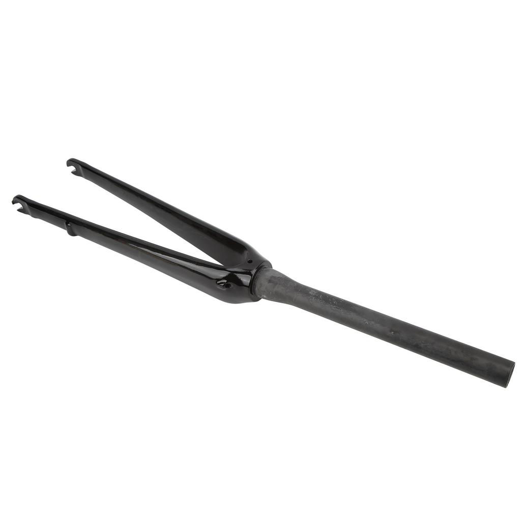 Bike Rigid Front Fork Full Carbon Fiber Road Bike Fork Quick Release Type UD Pattern Top Taper Pipe for Disc BrakeUD