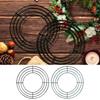 Metal Wreath Hoop Round Wreath Craft Supplies Frame Christmas Wreath Crafting Frame For Winter Holiday Decor Fake Flower Decor