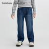 Balabala Boys' Fleece-Lined Straight-Leg Denim Jeans