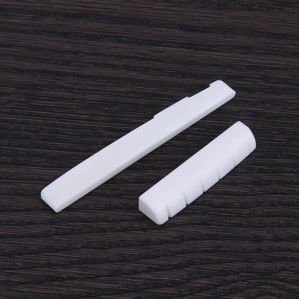 Buffalo Guitar Bridge Saddle Nut for Acoustic Guitar Bone Bridge Folk Guitar Replacement Spare Part Portable Guitar Accessories