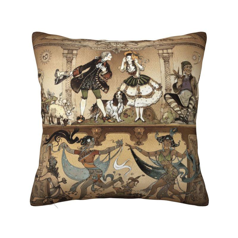 Nutcracker Soldier King Pillow Covers Decorative Cartoon Christmas Nutcrackers Nordic Cushion Cover Car Pillowcase