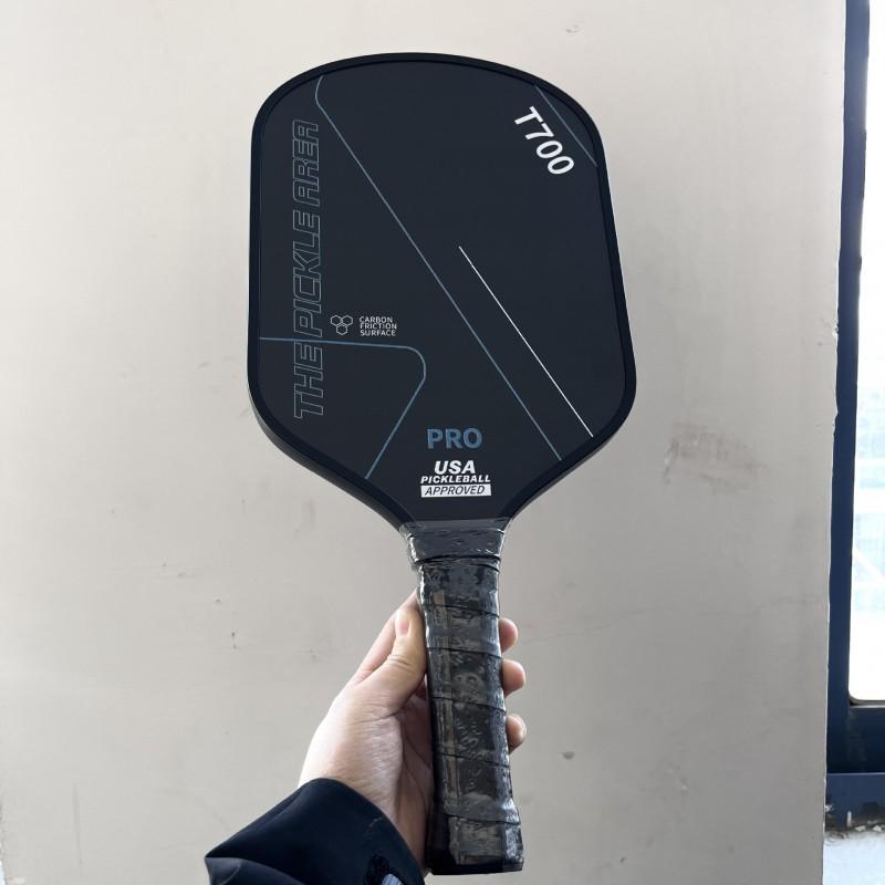 T700 Carbon Fiber Pickleball Paddle Textured Matte Surface Professional Recreational Play