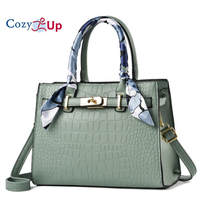 

Уютная большая сумка для женщин. Дизайнерские сумки-портфели. Кошельки с верхней ручкой и ремешком. зелёный