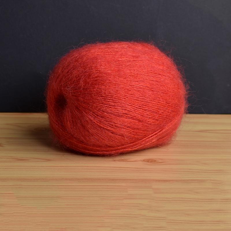 Mohair Fine Wool Yarn Knitting Sewing Thread Soft Skin-friendly Crochet for Sweater Scarf Shawl