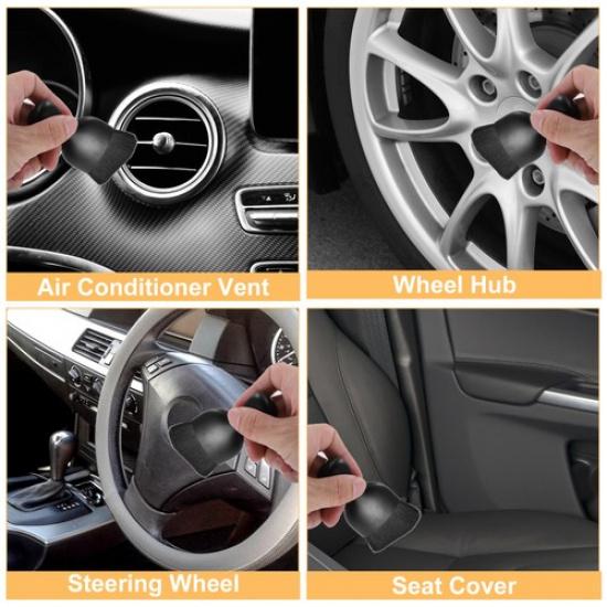 1pcs Car Interior Dust Brush Soft Bristles Detailing Brush Dusting Tool Black
