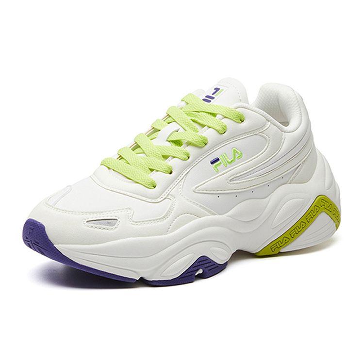 Fila Modern Chic Leather Comfortable Low-Top Lifestyle Sneakers Women Sneakers White Yellow F12W111123FSW