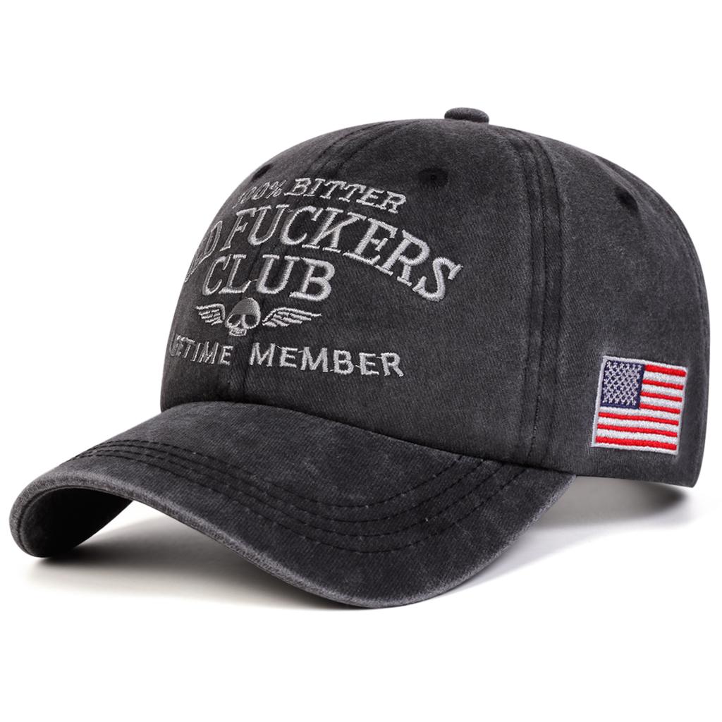 Unisex OLD FUCKERS CLUB Letter Embroidery Baseball Caps Spring Autumn Outdoor Adjustable Casual Hats Sunscreen Hat Sports Cap
