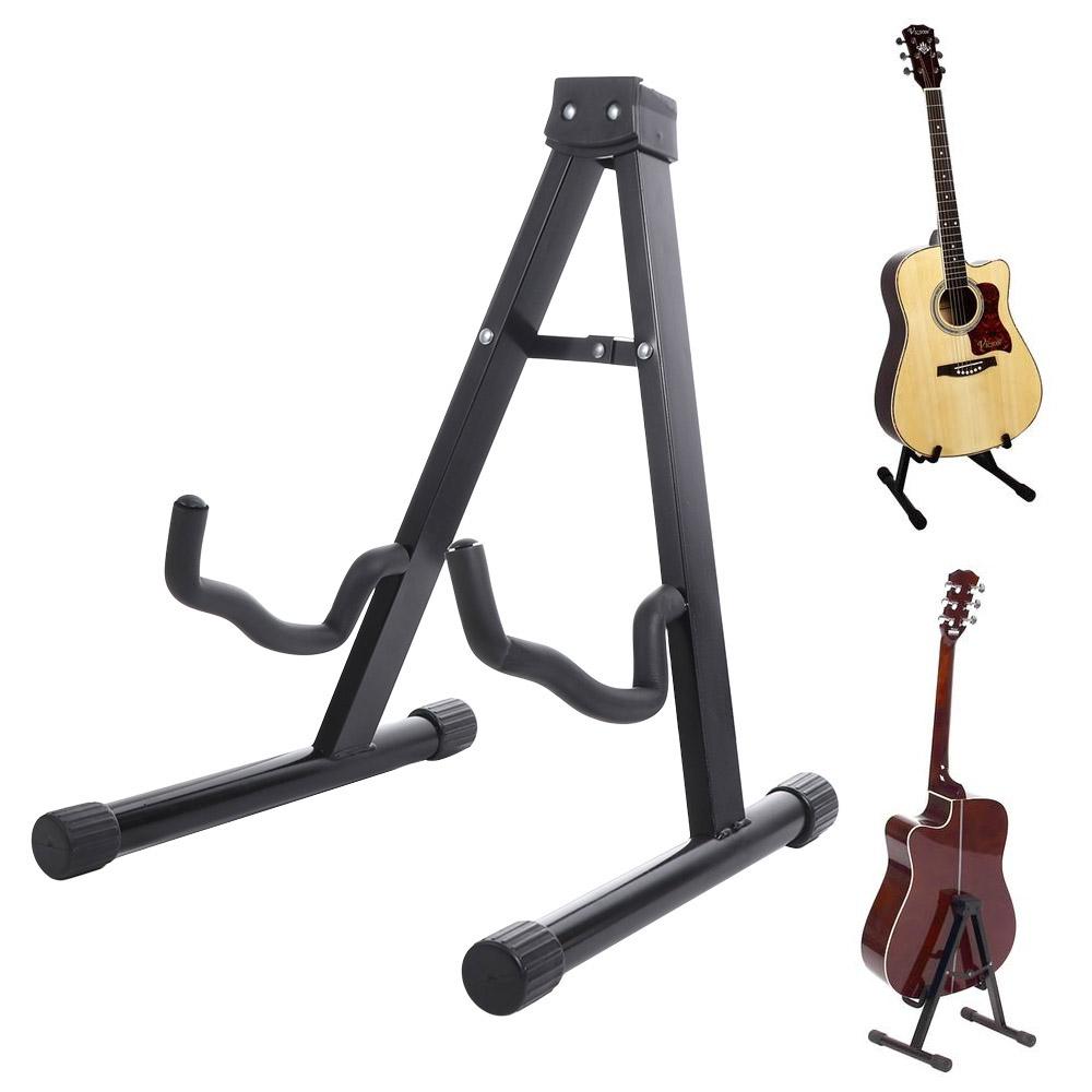 Metal Universal a Frame Floor Stand Vertical Portable Guitar Rack Electric Guitar Bracket  Floor