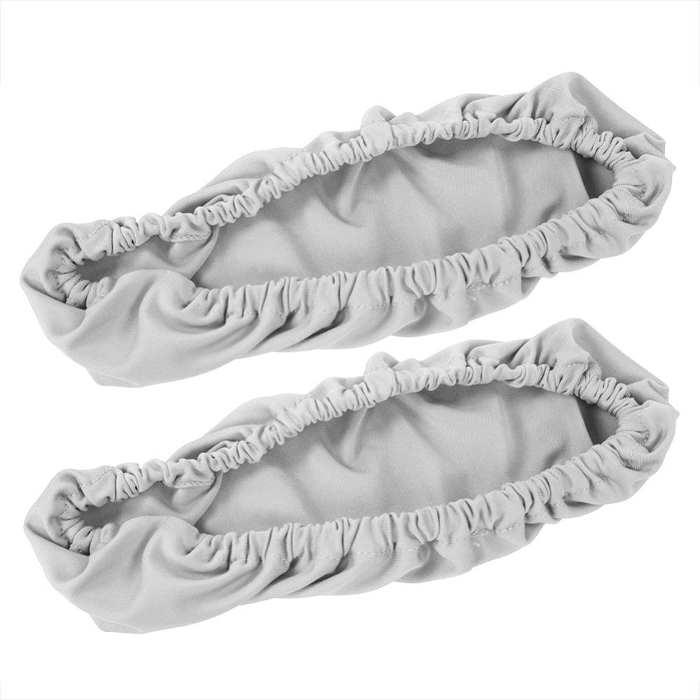 

2pcs Elastic Stretchable Armrest Covers Removable Chemical Fiber Arm Rest Slipcovers Universal Breathable Chair Arm Protector сірий