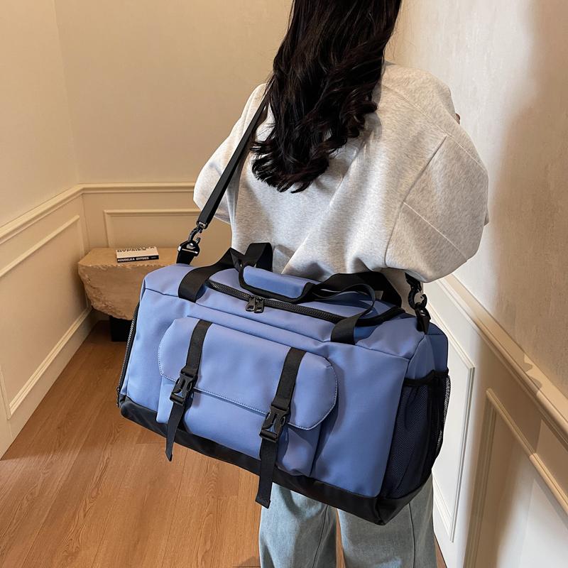 Velkokapacitní sportovní fitness taška, cestovní taška na zavazadla, suchá a mokrá samostatná crossbody taška, oddělené tašky na boty