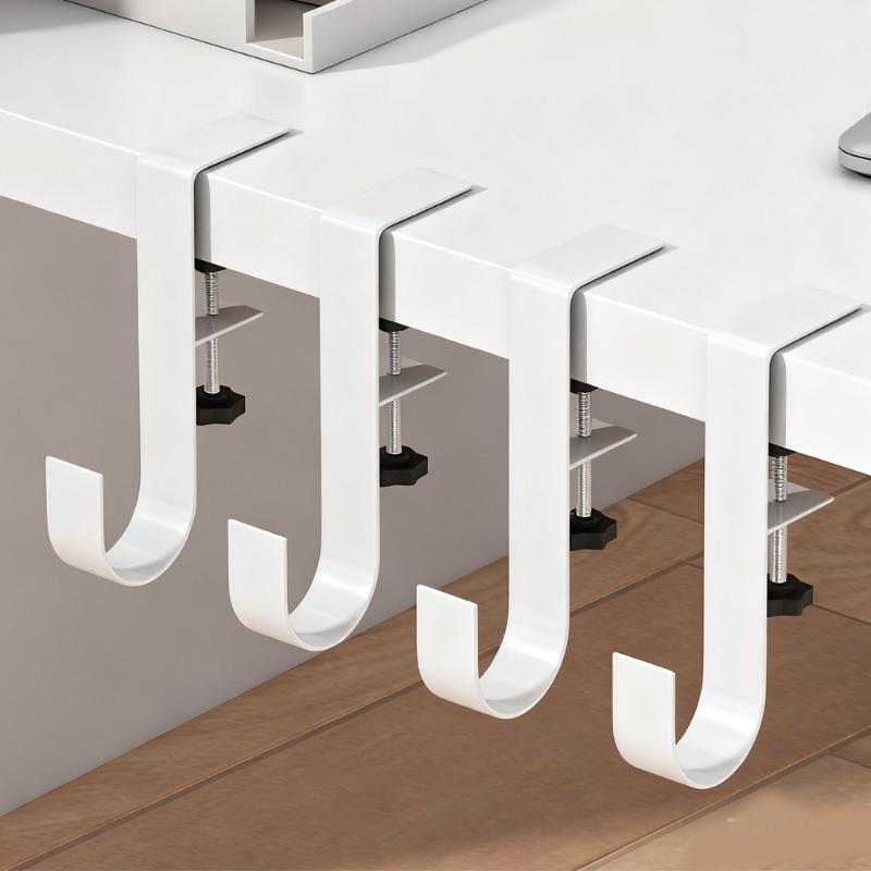 4PCS Heavy Duty Metal Hooks Festival Ornament Hangers For Hanging Christmas Lights Wreaths And Ornament Secure Holders