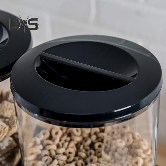 Průhledná nádoba na skladování suchých potravin Velká kapacita bez BPA Snadno se čistí Opakovaně použitelná nádoba na cereálie Dávkovač bonbónů