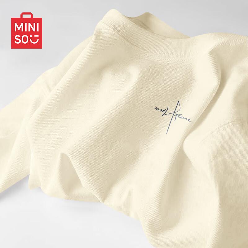 MINISO Men's Summer Pure Cotton Loose Fit T-shirt