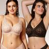 Women Plus Size Seamless Soft Support Wireless Comfortable Gathering Invisible Bra