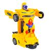 Kids' Electric Transforming Robot Car with Lights & Sound