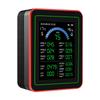 Air Quality Meter 18 In 1 CO2 TVOC HCHO PM2.5 PM10 Temp Humid Detect Tester Indoor Battery Powered Data Storage Black