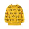 26 Autumn New Arrival Boys' Car Print European Style Hoodie - Long Sleeve, Round Neck Sweatshirt for Children