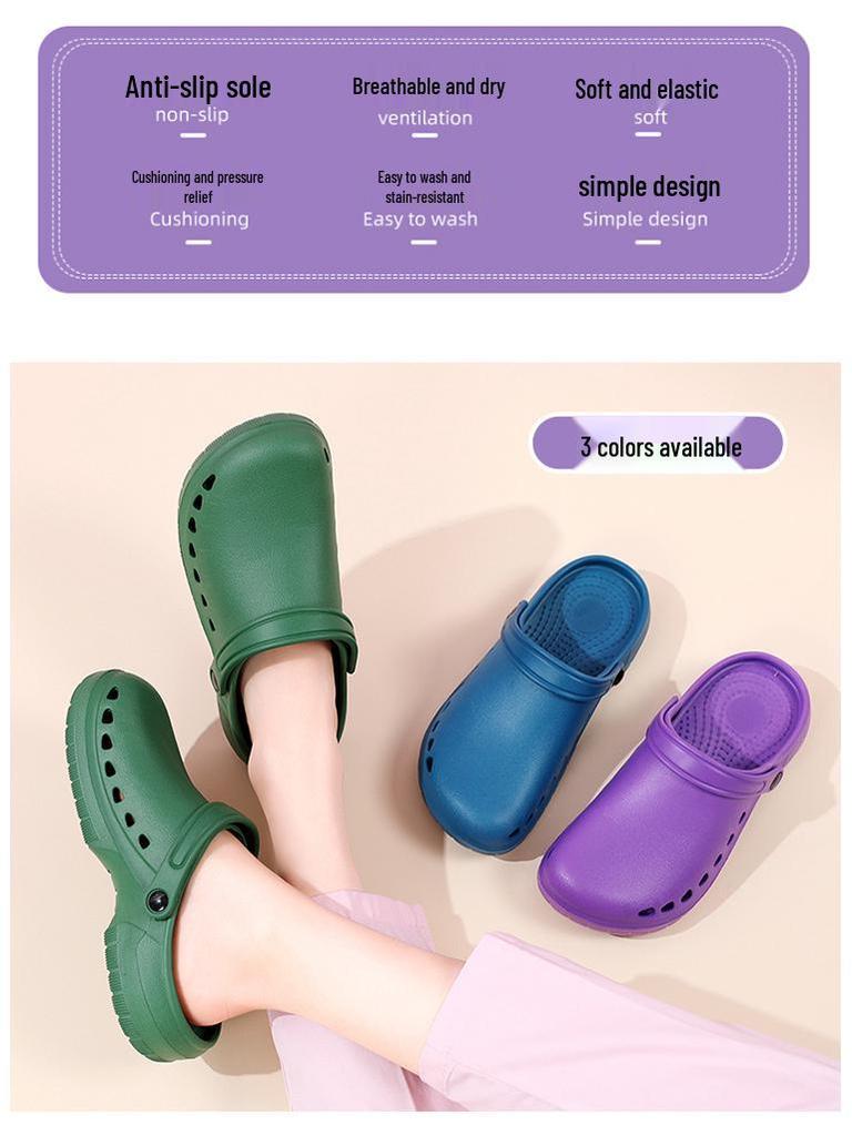Surgical Non-Slip Closed-Toe Shoes for Men & Women - Operating Room Slippers