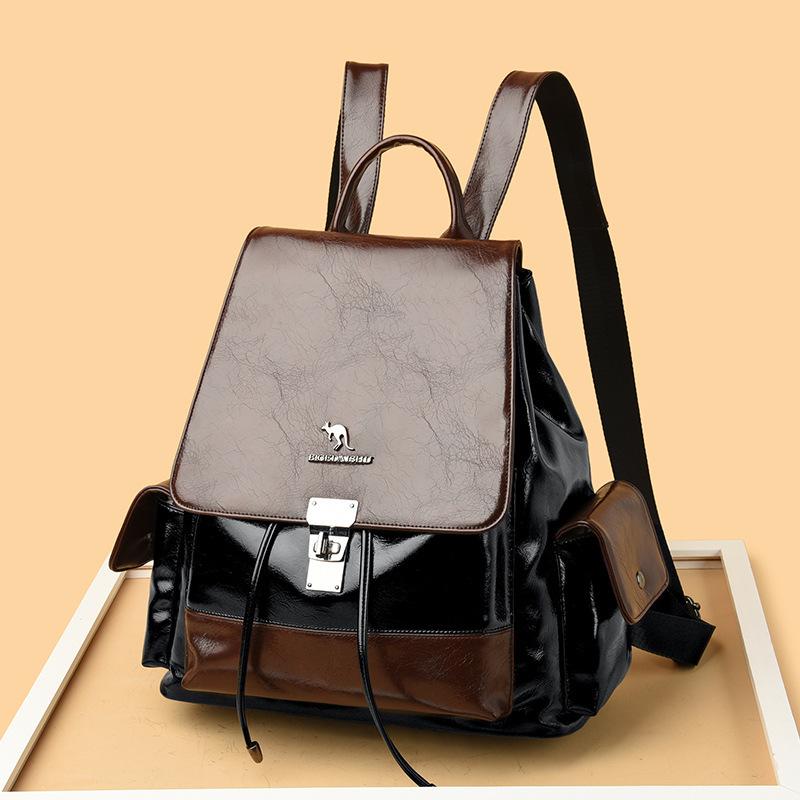Dual-shoulder Backpack, Fashionable and High-end Travel Bag, Simple and Large-capacity Student Schoolbag