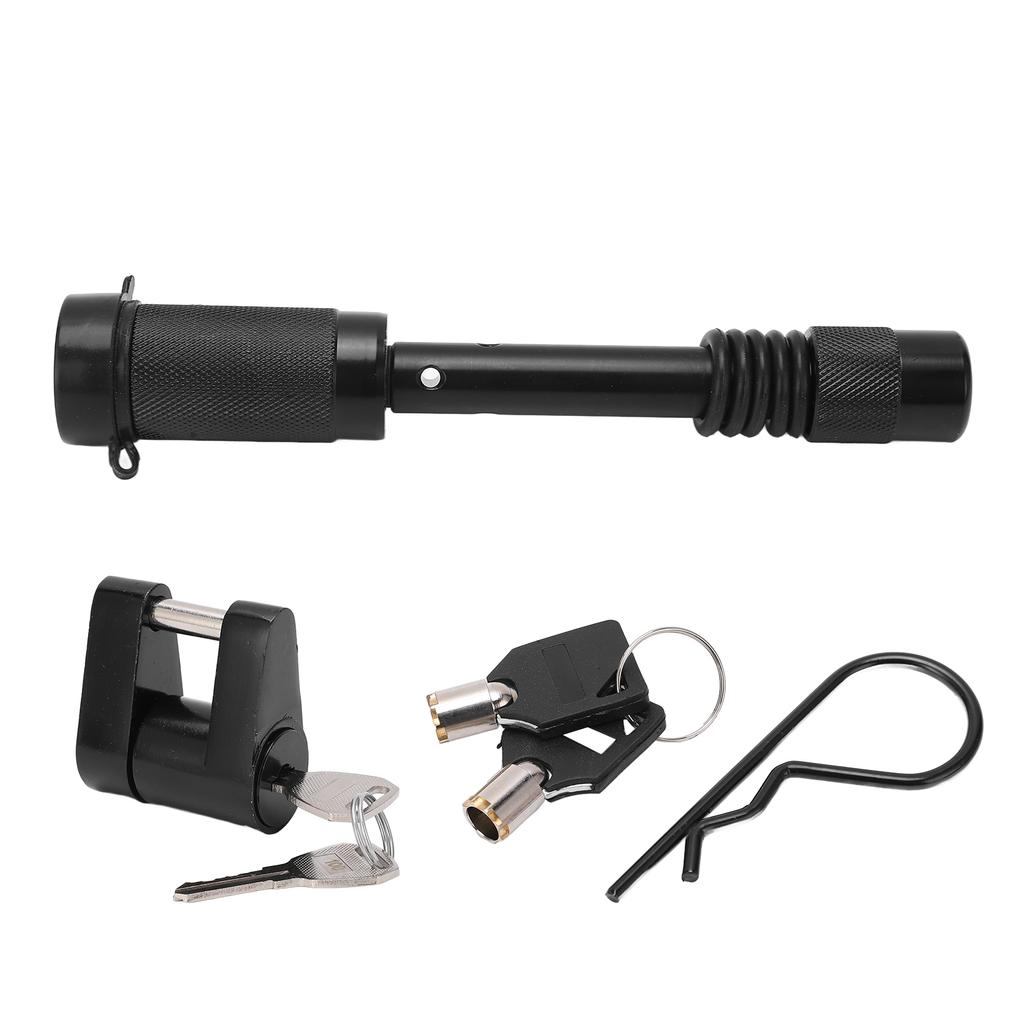 Trailer Hitch Lock with 1 4in Coupler Lock Zinc Alloy Antitheft for RV Truck Construction Vehicle Camper