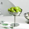 Ice Cream Cups Salad Bowl Stainless Steel Bowl Dessert Fruit Plate Snack Dish