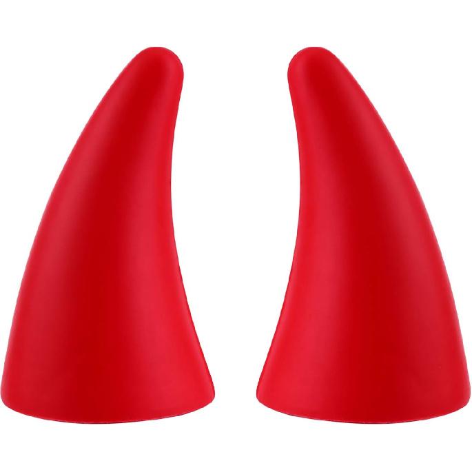 

Garneck 2PCS Devil Horns Sticker Bumper Decor for Car - Cool Decor Devil Horns Antenna Toppers -Anti Collision Decal for Car Truck Helmet Motorcycle красный