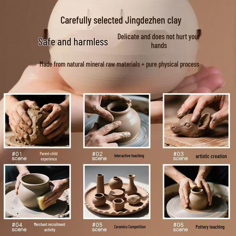 Capybara Ceramic Electric Pottery Wheel for Kids - DIY Soft Clay Craft Toy
