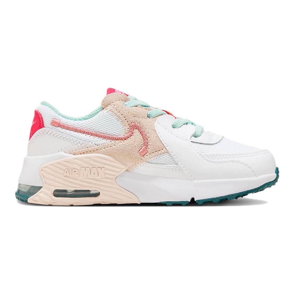 New Nike Air Max Excee Anti-Slip And Wear-Resistant Breathable Low-Top Kids Lifestyle Shoes White Kids' FB3059-102