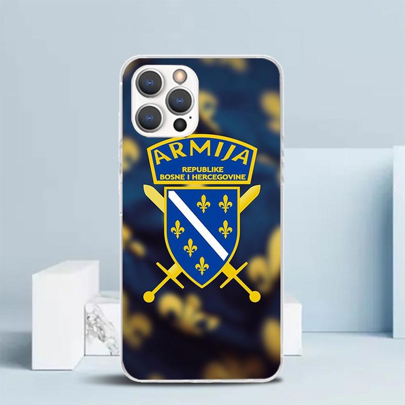 Bosnia And Herzegovina Flag Phone Case For IPhone 16 17 Air 16E 15 14 Plus 13 Mini 12 11 Pro Max 7 8 + SE 2020 Soft TPU Back Cov