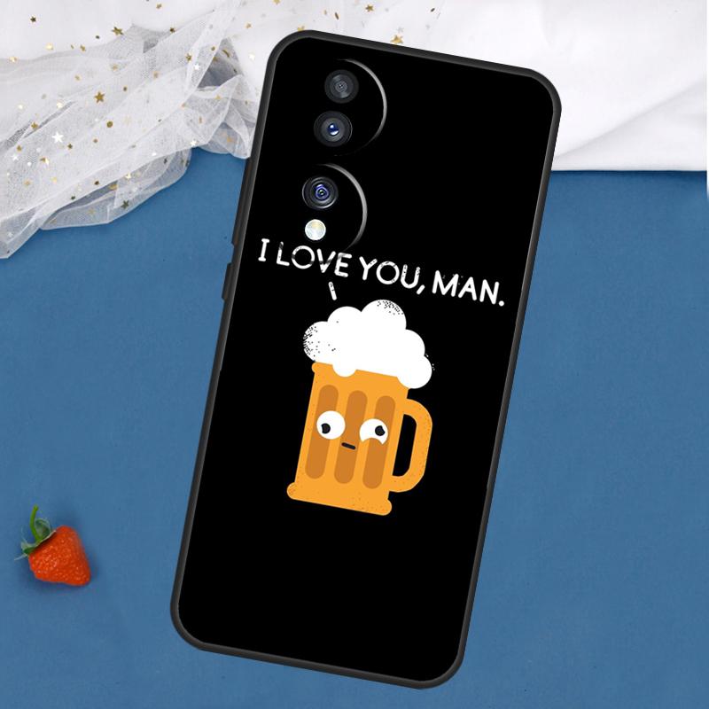 Pretzel Beer Pattern Case For Honor Magic 8 7 5 6 Lite 400 200 Pro 50 70 90 X8c X8b X9a X9b X9c X9d Win RT Cover