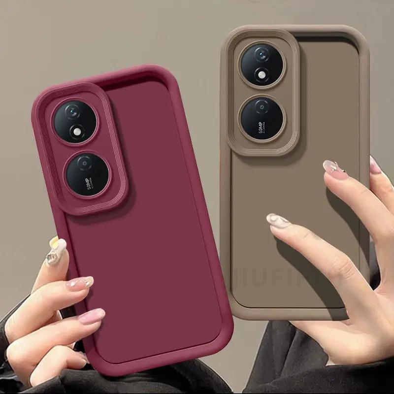 For Huawei Honor 90 Smart Case X7B 5G Phone Cases X7 90 Lite 50 70 Pro 80 SE X5 Plus Lens Protect Matte Cover Funda Coques Capa