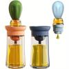 2 In 1 Barbecue Spray Bottle Silicone Brush Seasoning Bottle Kitchen Oil Bottle  Cooking