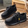 Men's Casual Suede Shoes Spring Summer Autumn Winter New Style Thick Bottom round Head Japanese Style  Snow Boots Magic Tape