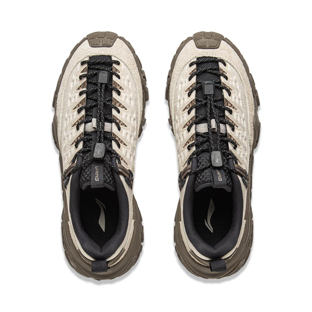 New LiNing Dunes Cushioning, Slip Resistant, Abrasion Resistant Support Low Top Casual Shoes Women's Oat Gray AGCV364-1