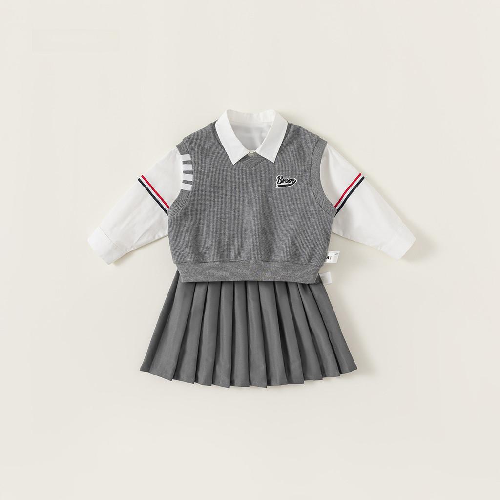Schuluniform-Set für Kinder aus Polyesterstoff für Alter 3 bis 8 Jahre