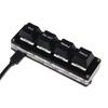 Wired Quick Mini Mechanical Keyboard - 4 Keys: Copy, Paste, Select All, Cut (Black & White)