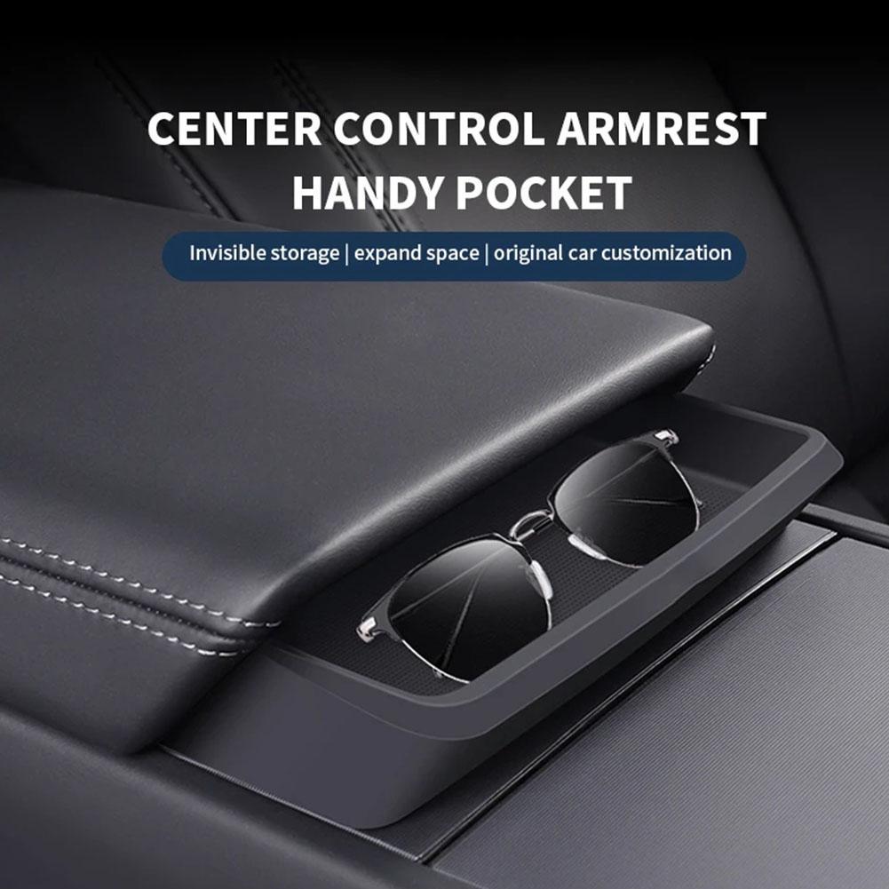 For Tesla Huan new Model3 centre control storage box armrest box convenient pocket storage accessories God
