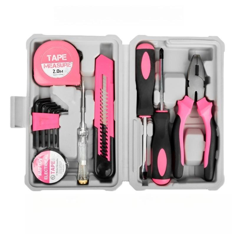 Mini Multifunktions-Hardware Handwerkzeugsatz Heimreparatur DIY Kombiwerkzeuge Zangen Hammer Schraubendrehersatz